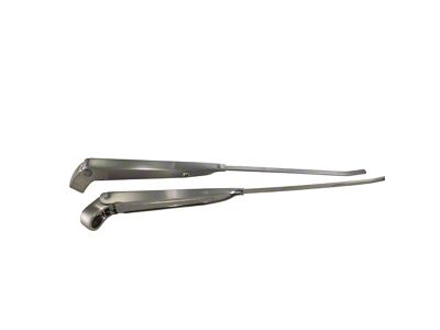 1966-1967 Corvette Windshield Wiper Arms Brushed Finish