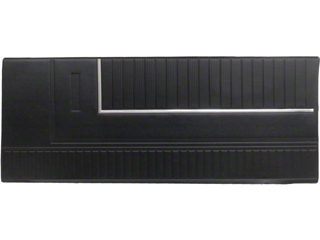 1966-1967 Door Trim Panel - Black L-958 - Ford
