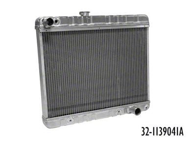1966-1967 GTO Radiator and Fan Manaul , 25.5 x 15.5 Core, Direct Fit Non A/C cars