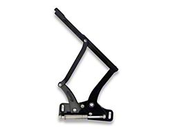 Hood Hinges, Billet Aluminum, Gloss Black (66-67 Chevy II)