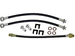 Rubber Brake Hose Kit Disc Brakes Single Piston Calipers 12pc (66-67 GTO; 66-67 LeMans; 66-67 Tempest)