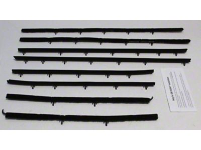 1966-1967 Skylark 2 Door Hardtop Window Felt Kit - Authentic Style