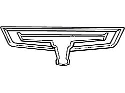 Ranchero Bull Emblem/ Chrome/ 66-67 (Ranchero)
