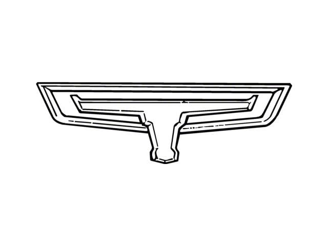 Ranchero Bull Emblem/ Chrome/ 66-67 (Ranchero)