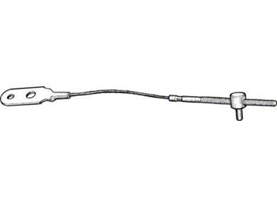 1966-1968 Mustang C4 Automatic Transmission Kick Down Cable, 6-Cylinder and 289/302 V8