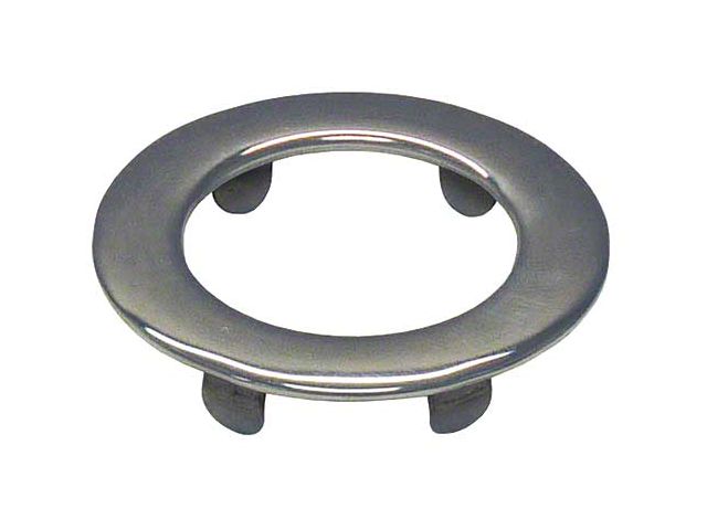 1966-1969 Glove Box Lock Bezel - Stainless Steel - Ford Falcon