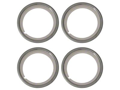 1966-1969 Mustang 14 Original Style Wheel Trim Ring Set, 4 Pieces