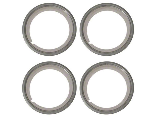 1966-1969 Mustang 14 Original Style Wheel Trim Ring Set, 4 Pieces