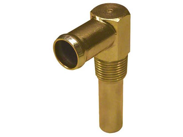 1966-1970 Ford Bronco Heater Hose Elbow, Gold Zinc