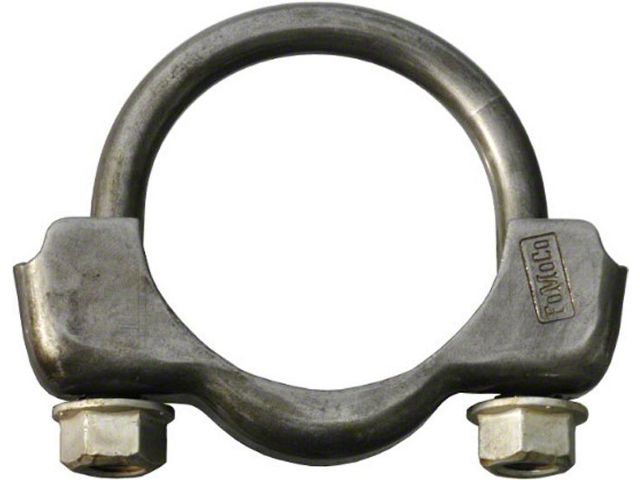1966-1973 Bronco Exhaust Clamps - 2 - With Cadmium Nuts