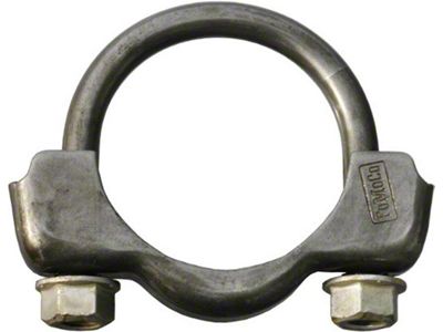 1966-1973 Ford Pickup Truck Exhaust Clamps - 2 - With Phosphate Nuts