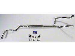 V8 302 Single Exhaust System With Glass Pack Muffler (66-74 Bronco)