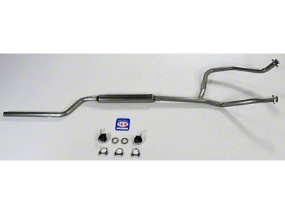 1966-1974 Bronco V8 302 Single Exhaust System With GlassPack Muffler