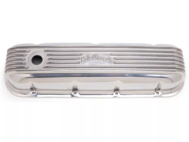 1966-1974 Corvette Edelbrock 4185 Big Block Chevy Classic Aluminum Valve Cover Polished