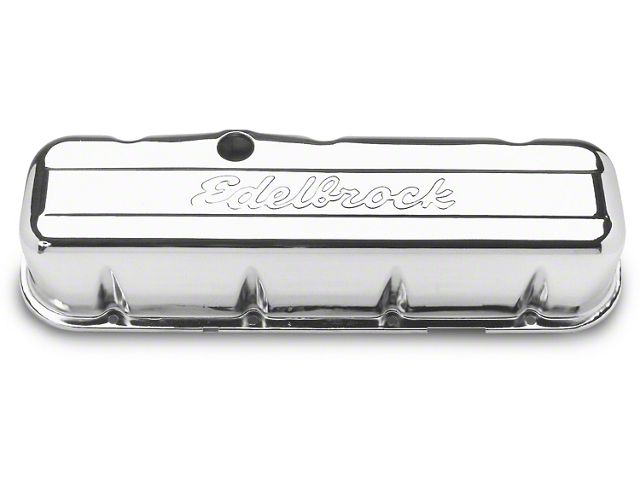 1966-1974 Corvette Edelbrock 4680 Valve Cover Tall Chrome 396-454