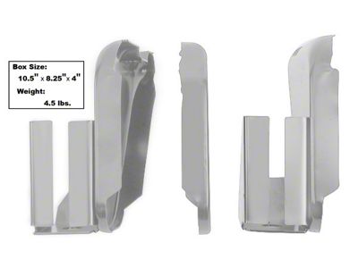 1966-1977 Bronco Fender to Radiator Brace Set - 3-piece