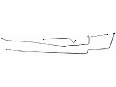 1966-1977 Bronco Fuel Tank To Pump Lines - 3 Pieces - Stainless Steel