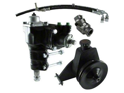 1966-1977 Ford Bronco Power Steering Conversion Kit, 200/250 In-Line 6 With Factory Manual Steering, Borgeson