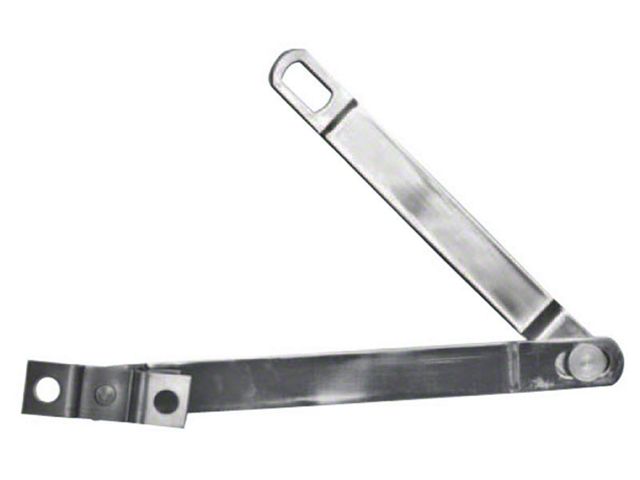 1966-1977 Bronco Tailgate Supports - Metal Pivot Type - Stainless Steel