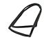 1966-1977 Ford Bronco, Rear Window Seal, With Trim Groove For Steel Trim