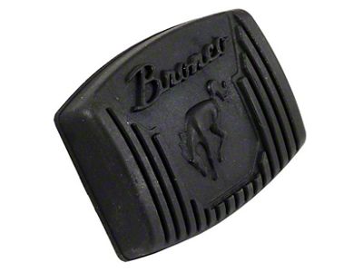 1966-1979 Bronco Brake or Clutch Pedal Pad - With Bucking Bronco
