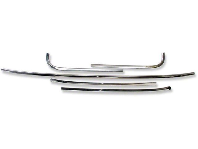 1966-67 Chevelle Windshield Moldings, Coupe and Convertible