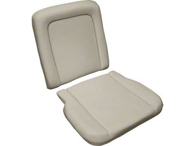 1966-67 Fairlane 500XL and GT/Ranchero Molded Front Bucket Seat Foam Set, 1 Cushion & 1 Backrest
