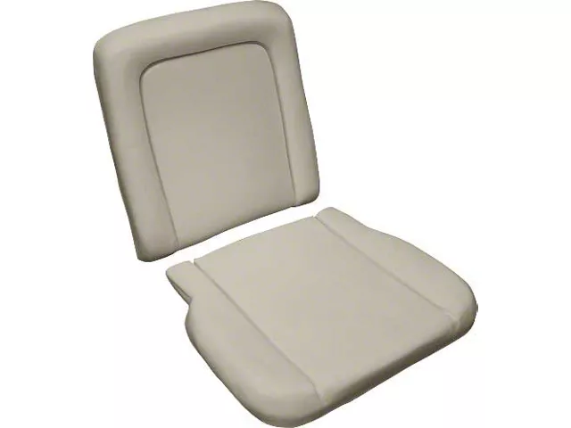 1966-67 Fairlane 500XL and GT/Ranchero Molded Front Bucket Seat Foam Set, 1 Cushion & 1 Backrest