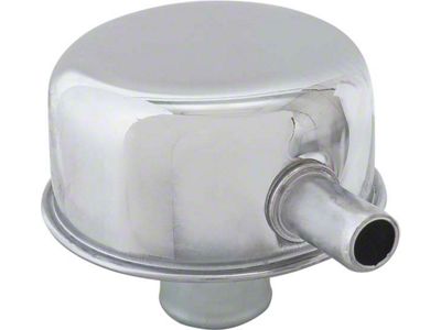 1966-68 Ford Bronco Oil Cap, Chrome, With Tube