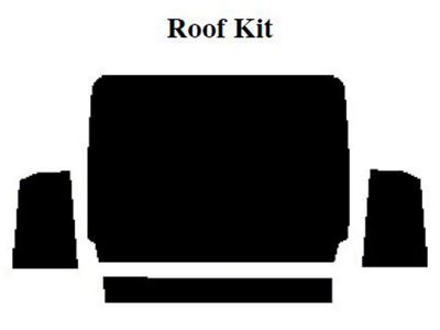 1966-72 Ford Bronco AcoustiSHIELD, Roof Insulation Kit, Half-Cab