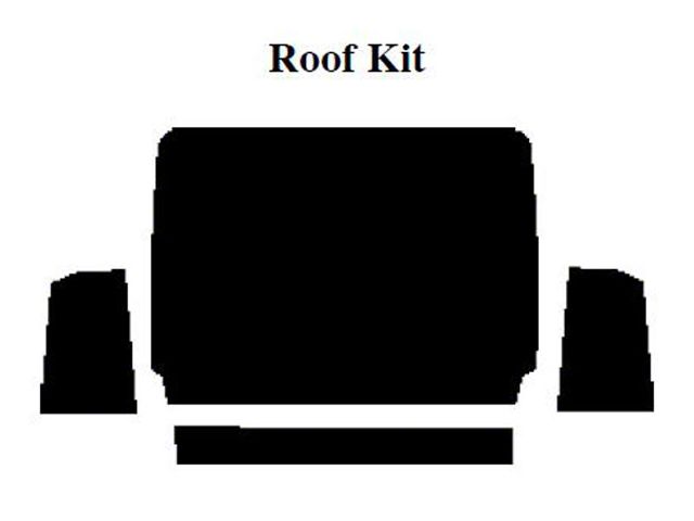 1966-72 Ford Bronco AcoustiSHIELD, Roof Insulation Kit, Half-Cab