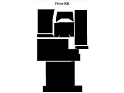 1966-77 Ford Bronco AcoustiSHIELD, Floor Insulation Kit, Full Cab