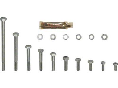 1966-77 Ford Bronco Engine Hardware Kit, 289-302 V8-Stock Valve Covers