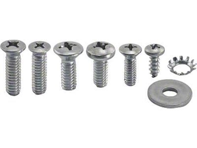 1966-77 Ford Bronco Liftgate Hardware Kit, Stainless Steel-46 Pieces