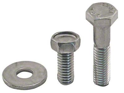 1966-77 Ford Bronco Rear Seat Bolt Kit, 16 Pieces