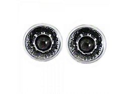 7 Inch Round Projector Headlights With 64mm Projector Chrome (66-79 Bronco)