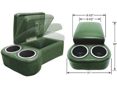 1966-79 Ford Bronco BC Seat Cruiser Console-Green