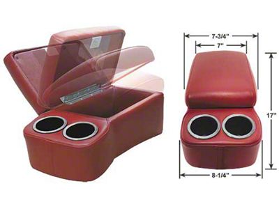 1966-79 Ford Bronco BD Drinkster Seat Console-Red