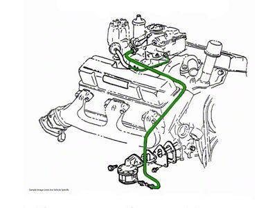 1966 Buick Special/Skylark/GS 300CID V8 4bbl Pump To Carb Line 1pc, Stainless Steel