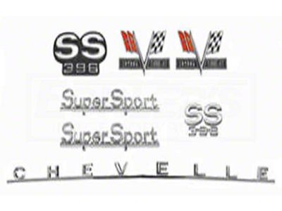 1966 Chevelle Emblem Kit, Super Sport 396