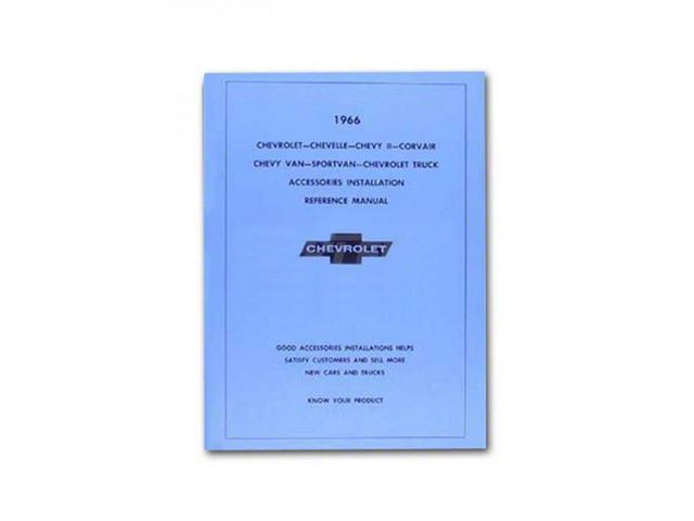 1966 Chevy Truck Accessories Installation Manual