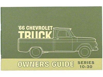 1966 Chevy Truck Owners Manual