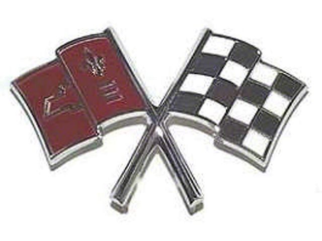 1966 Corvette Front Emblem Cross Flag