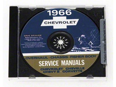 1966 Full Size Chevy Overhaul/Chassis/Body Service Manuals (CD-ROM)