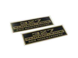 Valve Cover Decals 327ci/300hp (1966 Corvette C2)