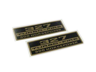 1966 Corvette Valve Cover Decals 327ci/300hp