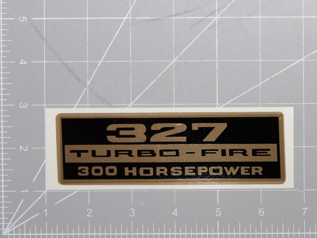 Ecklers Valve Cover Decals 327ci/300hp (1966 Corvette C2)