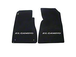 Lloyds Ultimat Black Floor Mats Silver El Camino Logo (1966 El Camino)