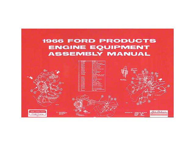 1966 Ford Products Engine Equipment Assembly Manual - 157 Pages