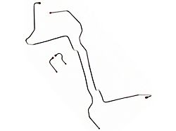 1966 Ford Thunderbird C6 Transmission Cooler Lines, 4-Piece Stainless Steel (C6 Transmission)